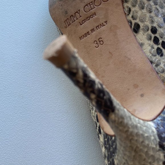 Jimmy Choo Snakeskin Pumps - Picture 9 of 14